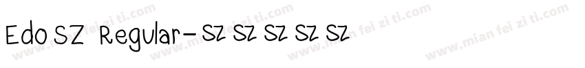 Edo SZ Regular字体转换